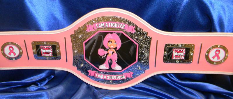 pink prophet cancer survivor championship belt