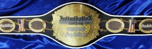 intimidation custom belt ProAm Belts