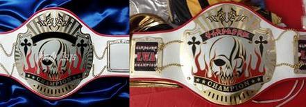  skull custom championship title world belt