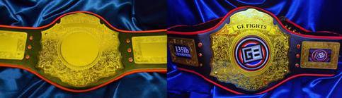 custom championship title belt GE fights mma 