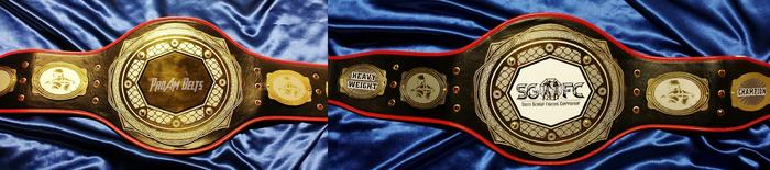 before/after championship mma belt