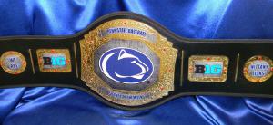 penn state university baseball big 10 custom championship title belt