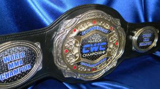 cage warrior cwc mma championship custom belt