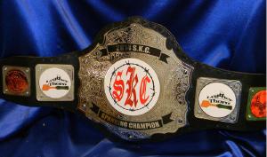 spanking custom championship title belt leather thorn