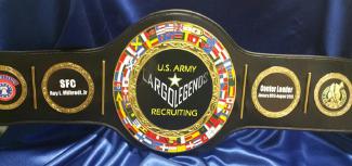 us army recruiting championship belt award trophy 