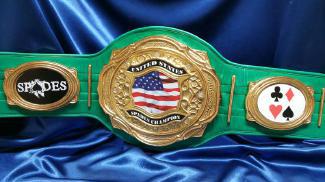 card game spades poker championship custom belt award trophy
