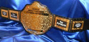  gold fighting spirit custom championship wrestling indy belt