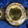 world boxing championship title belt, similar but not a replica, we constructed a new design with awesome sideplates to customize this boxing championship title belt
