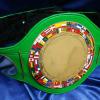 fantasy football championship green leather title belt