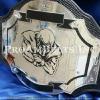 Stacked view of this custom championship fantasy football belt by ProAmBelts, the worlds greatest custom championship belts for football and sport title boxing belts