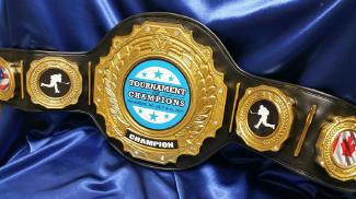 hockey championship title custom belt award trophy