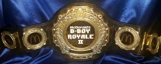 mc donalds championship belt trophy award dance competition