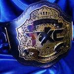 txc custom championship premier gold and chrome layered stacked heavy metal belt embossed tooled strap ProAmBelts mma promotions award