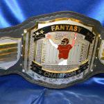 fantasy football custom championship title belt world award stacked name plate heavy belt