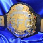 sfc belt was for a customer in Tahiti that started an MMA league and wanted the best quality and lowest prices! ProAmBelts.com custom championship boxing and wrestling belt any perfect for a unique award