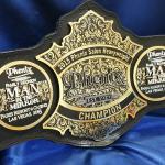 Saloon national championship belt was awarded in vegas in 2015. We made 02 of them and this belt had to fit the company that inquired about us making the belt within a Saloon 