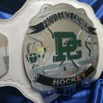 custom hockey championship belt title award stack layered heavyweight trophy nhl 