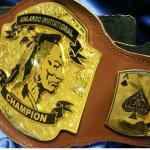 indian spade poker basketball championship title belt brown leather strap