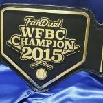 2015 wfbc fanduel fantasy baseball belt award trophy millions of dollars