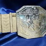 michael jackson replica belt from the 80s tour currently used in vegas and sized to fit the performer,
many plates and lots of chrome! 