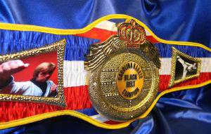 custom championship title belt karate champ black belt award chuck norris