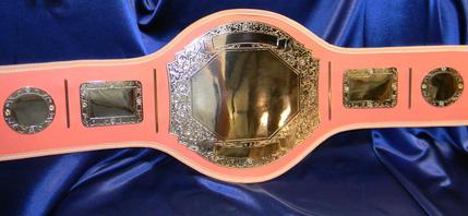 pink custom wrestling boxing belt on sale