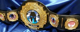 sparta race championship custom personalize belt trophy award