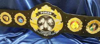 custom poker championship world title belt 
